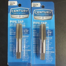 Century Drill & Tool 95202 Tap National Pipe Thread - 0.25-18 Npt - 2 PK