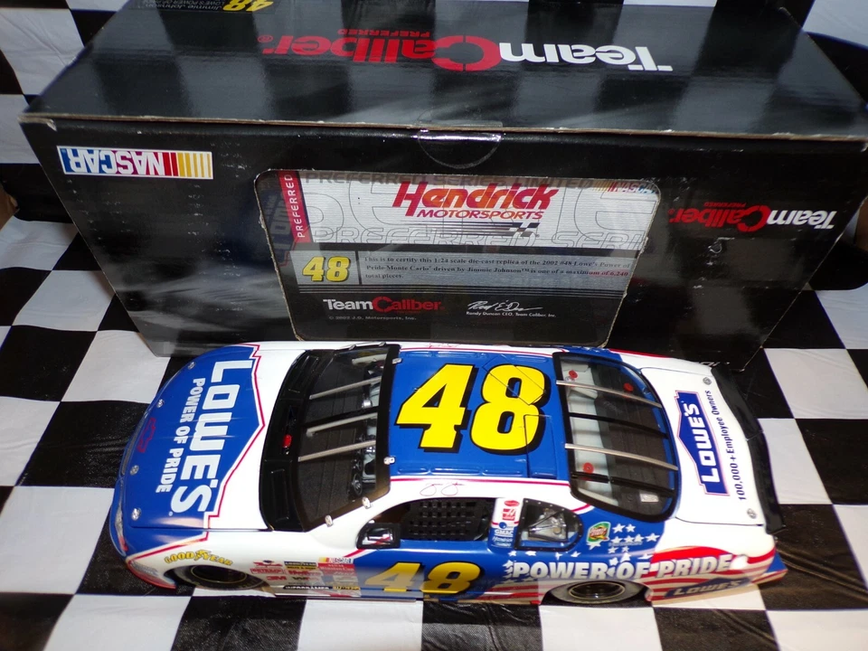 Jimmie Johnson #48 Potenza Di Orgoglio 2002 Monte Carlo 1:24 Team Caliber - Immagine 3 di 4