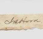 Gen John Bell Hood Autograph Reprint On Genuine Original Period 1860s Paper