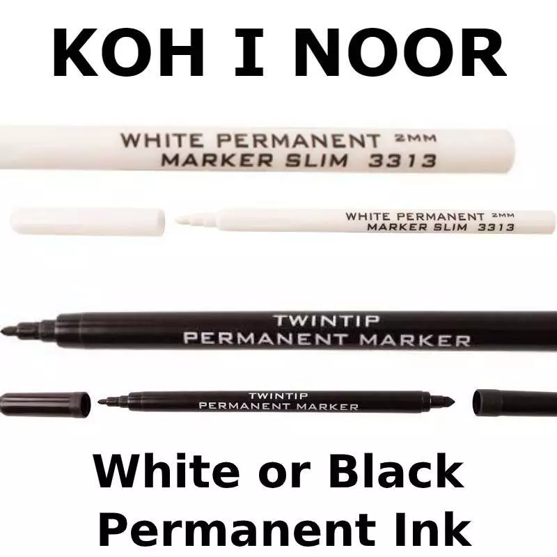Black permanent hot sale ink