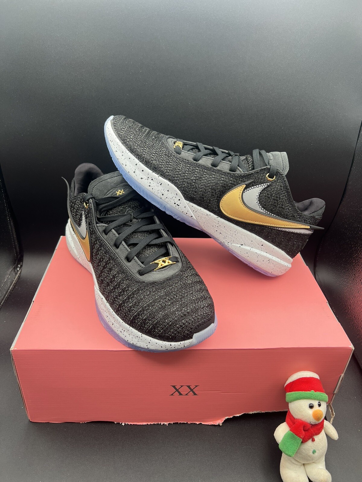 Nike Lebron 20 XX Black Metallic Gold Basketball Shoe… Gem