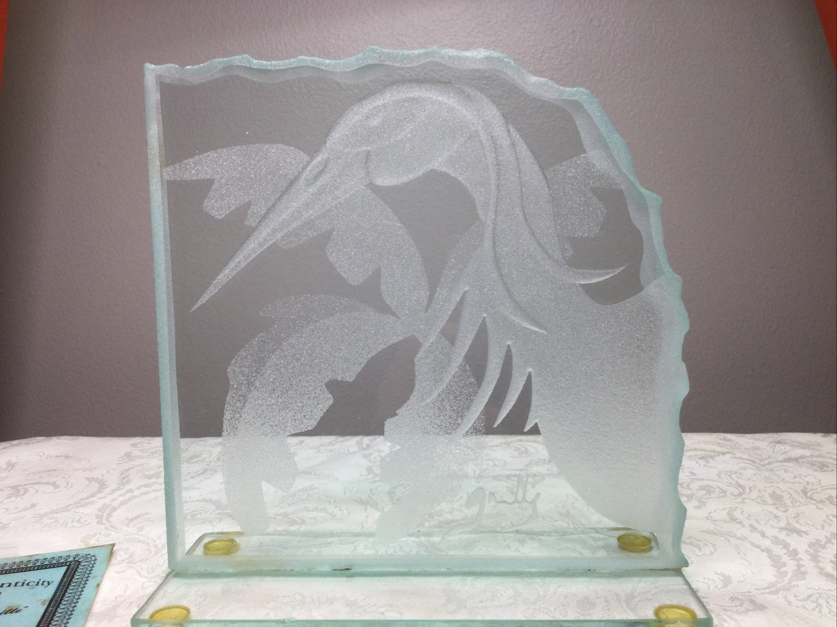 Carved glass on sale