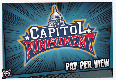 2011 Topps WWE Capitol Punishment Pay Per View Slam Attax Rumble Near Mint