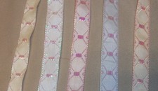 10 yds IRIDESCENT DEVI CORSAGE RIBBON 5/8"  choice of 4 colors 