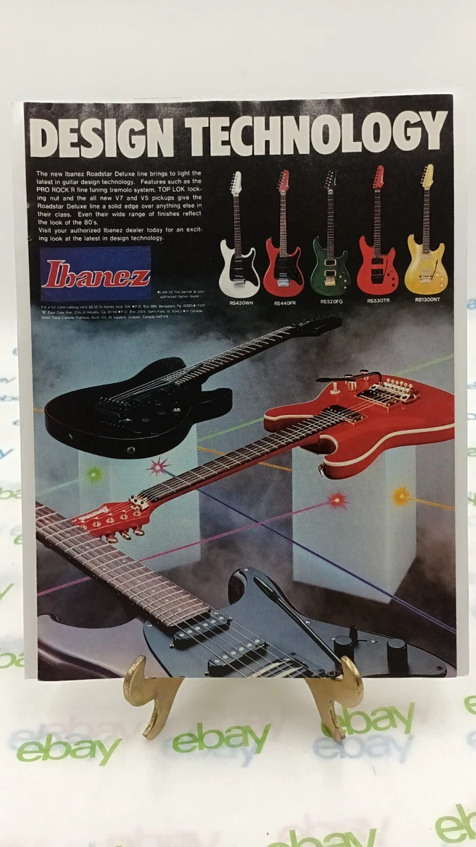 1984 IBANEZ ROADSTAR GUITAR PRINT AD 11 X 8.5 eBay