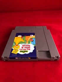 Sesame Street Big Bird's Hide & Speak NES Game Nintendo Authentic Tested Working