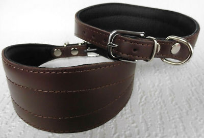Windhund Whippet - HALSBAND Halsumfang 22-26cm/40mm, LEDER BRAUN 484) |  eBay