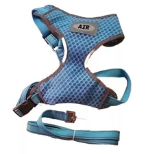 Blue Pet Harness Dog Chest Harness & Dog Leash Vest  Medium To Large Adjustable