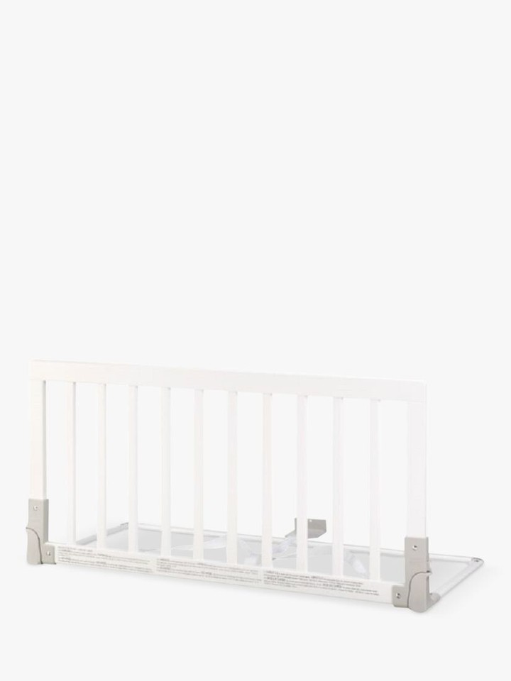BabyDan Childrens Wooden Bed Rail Deluxe Safety Toddler Bed Guard White