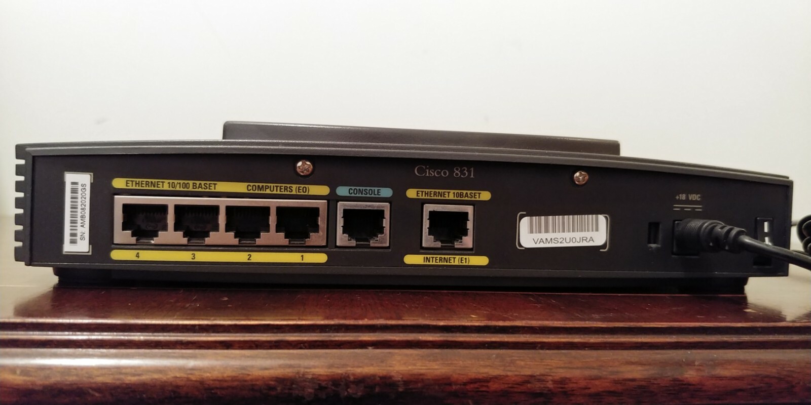 Cisco 831 Router & Power cable, Series 800A Excellent condition eBay