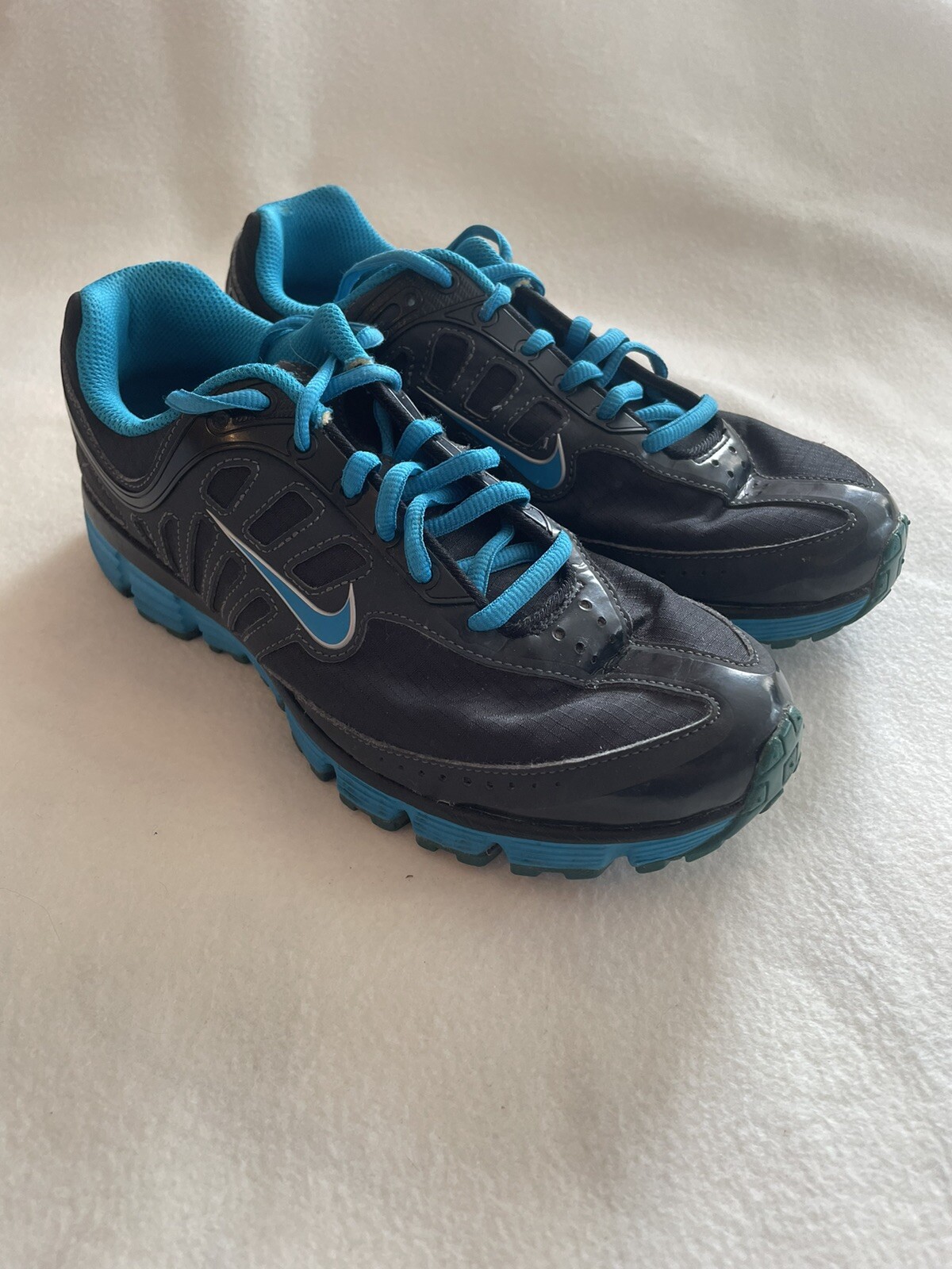 Nike  Running Shoes 429436-040  Black Turquoise Women 9-image
