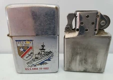 VINTAGE Zippo 1977 PIPE Lighter USS KNOX FF 1052, NEW & ORIG INSERTS  4367/33