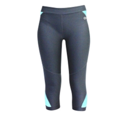 BARGAIN || Body Science Womens Compression 3/4 Tights | Charcoal / Sea ...
