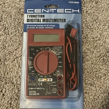 CENTECH 7 Function Digital Multimeter 63759 90899 98025 69096 63604 63758 NEW!!!