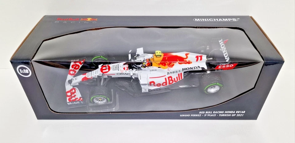 MODELLINO AUTO 1:18 F1 MINICHAMPS RED BULL HONDA RB16B S. PEREZ TURKISH GP 2021 - Immagine 2 di 4