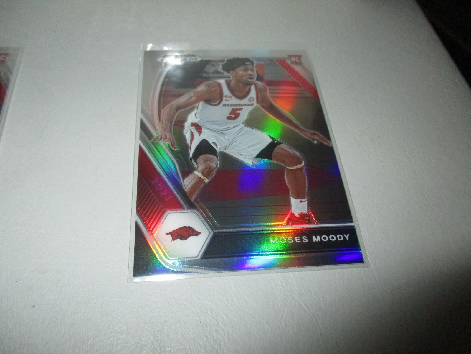 Moses Moody 2021-22 Panini Prizm Draft Picks Silver RC #11