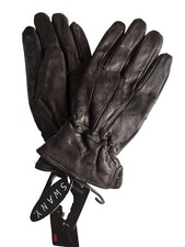 Men's Swany Thinsulate Leather Gloves, Black, Small