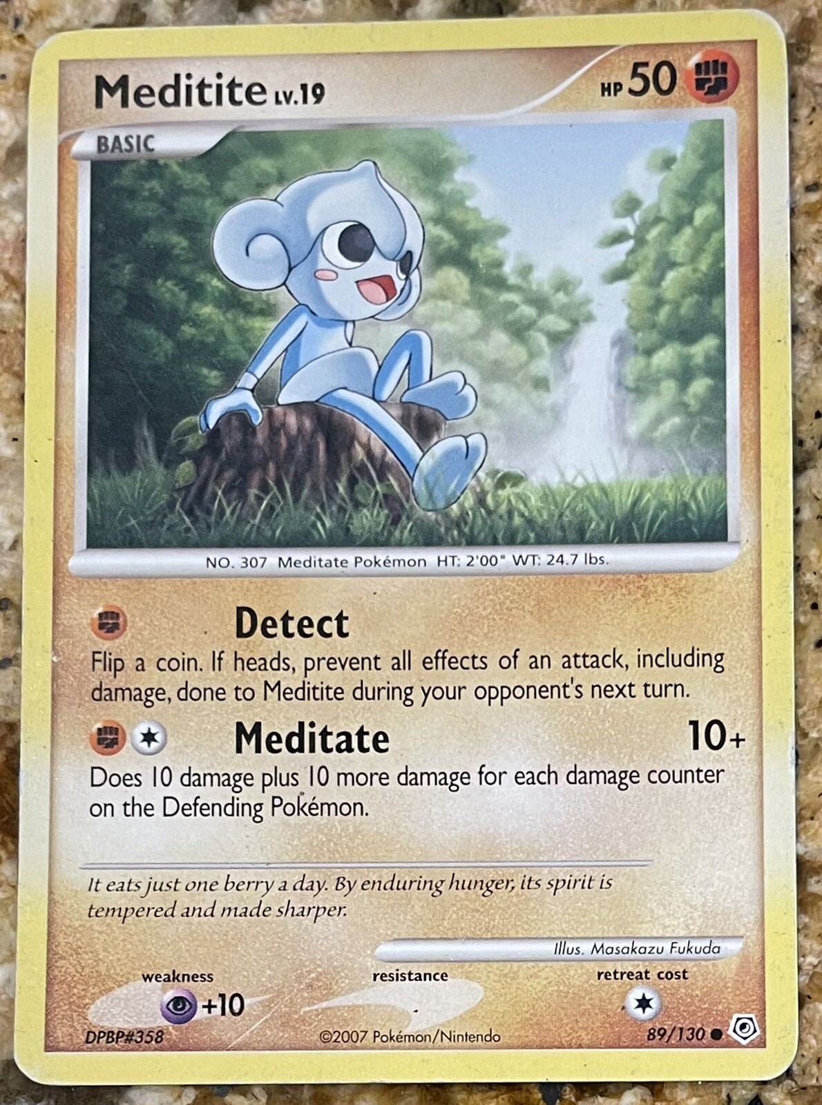 Pokémon TCG Meditite Diamond & Pearl 89/130 Regular Common