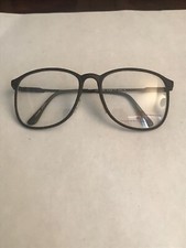 VTG New Europa Carson Plastic  Metal Glasses Flex Frames Brown 54-17-130