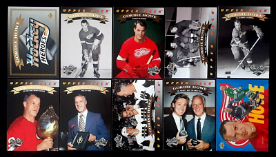 セット専用 GORDIE HOWE 1992-93 UPPER DECK HOCKEY HEROES COMPLETE SET OF 10