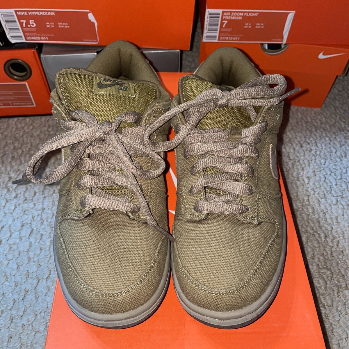 Nike Dunk Low Sandalwood Spanish Moss 304292 321 Men's Size 6 RARE