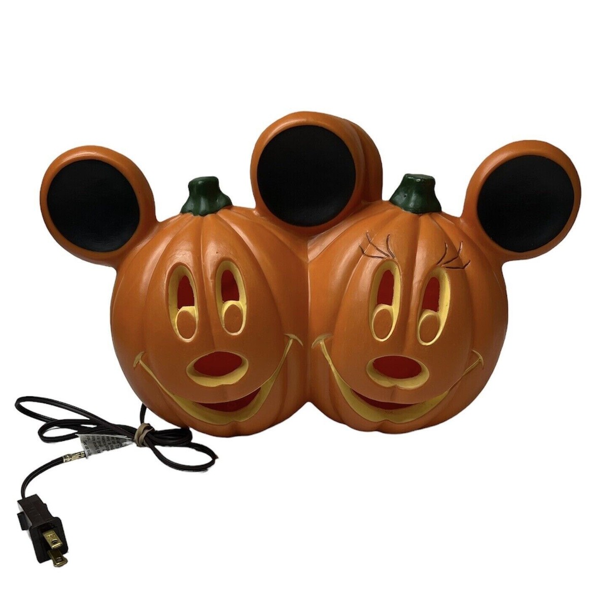 Disney Mickey and Minnie Mouse Halloween Jack-O-Lantern Pumpkin