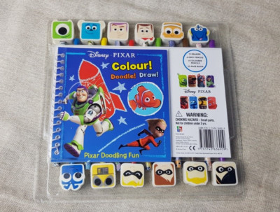 Disney Pixar Farbe! Doodle! Zeichnen! Buch & Bleistift Set