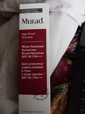 EXPIRED 11/19 3 Murad Water Resistant Sunscreen Broad Spectrum SPF 30 4.3 oz