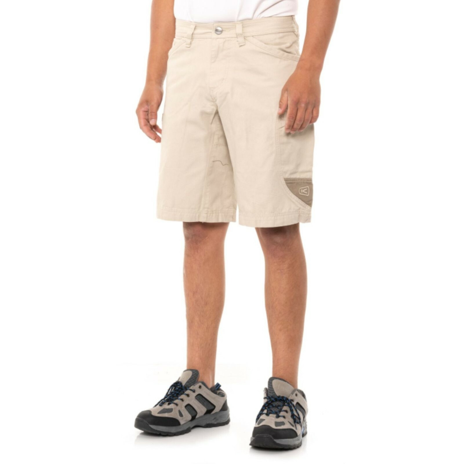 Pantaloncini KEEN da uomo Newport outdoor escursionismo pietra cachi piatto davanti taglia 28 $80 NUOVI
