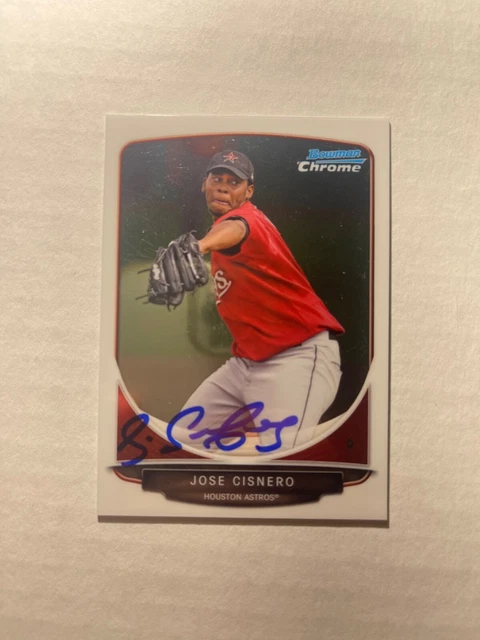 Houston Astros JOSE CISNERO Signed Card