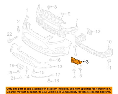 FORD OEM 13-18 C-Max Bumper Components-Side Retainer AM5Z17C947A