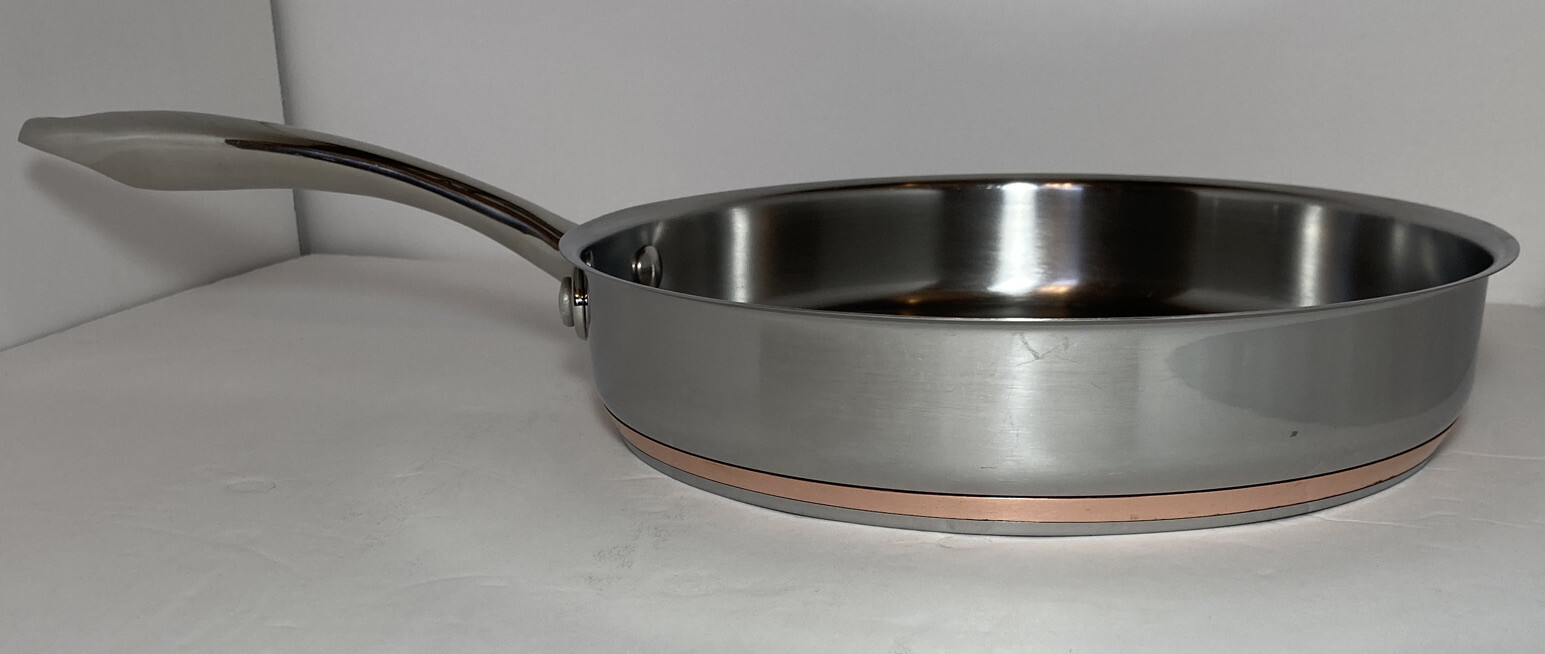 Kenmore Thick Copper Core Bottom 10" Skillet Saute Fry Pan Stainless