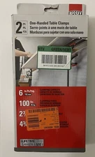 Bessey EZR One-Handed Table Clamps - 2 Piece