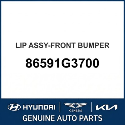 2018-2020 Hyundai Elantra GT Lippe Montage - Stoßstange vorne OEM Neu 86591G3700