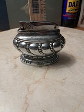 Vintage 1940&rsquo;s Ronson Silver-plate "CROWN" Heavy  Table Lighter