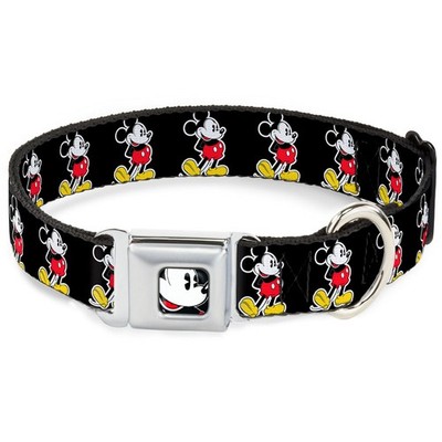 Dog Collar DYEQ-Classic Mickey Mouse Face CLOSE-UP Full Color Classic Mickey Mou