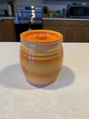 Le Smith Bittersweet Biscuit Jar with Lid CHIP on inside rim edge of lid 