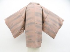 JAPANESE KIMONO HAORI COAT DUSKY PURPLE 79cm 2 ft 7 in PURE SILK AA7928
