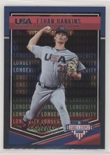 2018 Panini USA Baseball Stars & Stripes Longevity Ethan Hankins #35 0y59