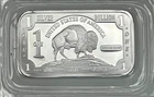 1 TROY oz .999 FINE PURE SILVER AMERICAN BUFFALO BAR USA 2008 SEALED -BI74