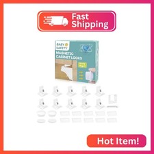 Magnetic Cabinet Locks Baby Proofing - Children Proof Cabinet Drawers Safety Loc