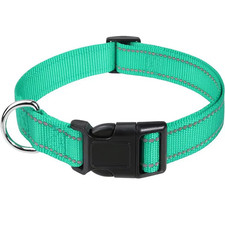 Reflective Pet Collar Adjustable Nylon Collar for Dogs Cats anti Slip anti Choke