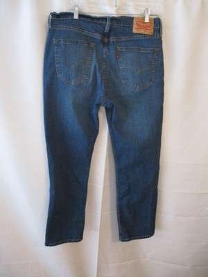 Levi's 514 Cotton Blend  Slim FIt 34 x 29 Dk Rinse BLue  Jeans SEE COMMENTS