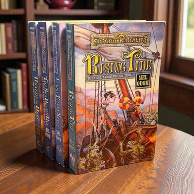 The Threat From the Sea Series by Mel Odom Forgotten Realms TSR DND Rising Tide