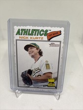 2026 Topps Heritage Nick Kurtz Deckle Edge SP Athletics #275 Rookie Cup