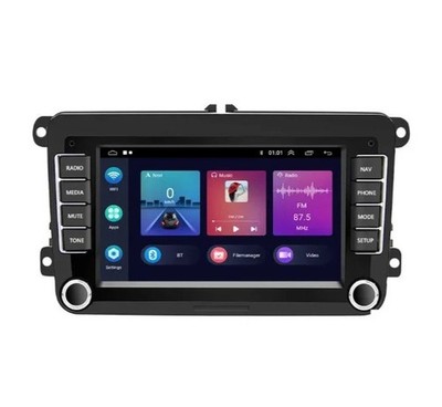Podofo A3665 7'' Android Autoradio 1GB + 32GB CarPlay GPS für VW Golf Passat Seat