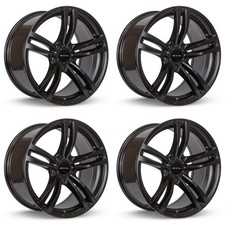 Set Of 4 17 Satin Black Alloy Wheels Rims For Bmw 5x120 Kmlc Oe Replica 5lug