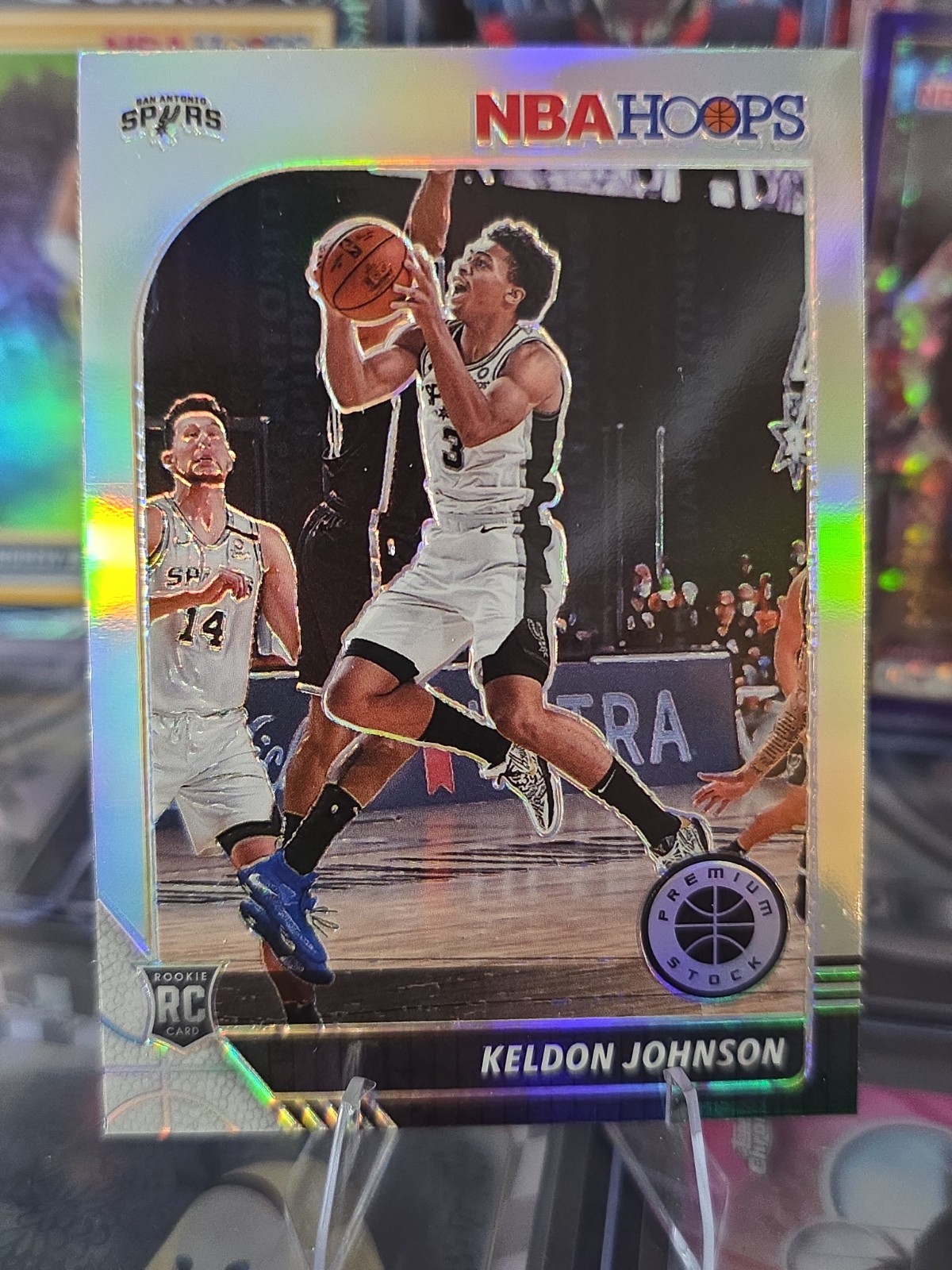 2019-20 Panini NBA Hoops Premium Stock Basketball Keldon Johnson #224 Silver RC