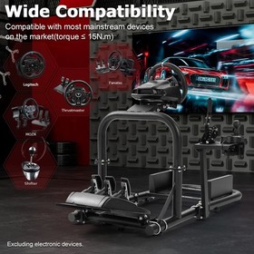 Zootopo Racing Simulator Cockpit Wheel Stand Fits For Logitech G923 Thrustmaster