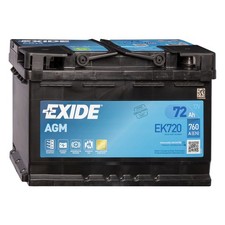 Exide 72Ah Autobatterie EK720 AGM EN760A 12V Start-Stop Starterbatterie PKW